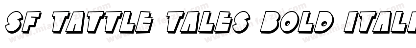 SF Tattle Tales Bold Italic字体转换